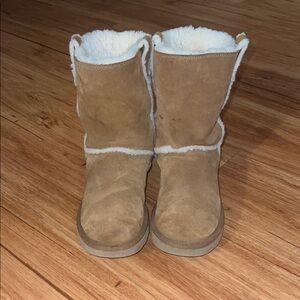 UGG Chestnut Suede Shearling Booties